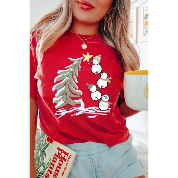 Tops - Snowman Christmas Tee